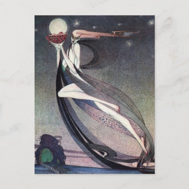 Carte Postale Nielsen dans la poudre et la crinoline (Devant)