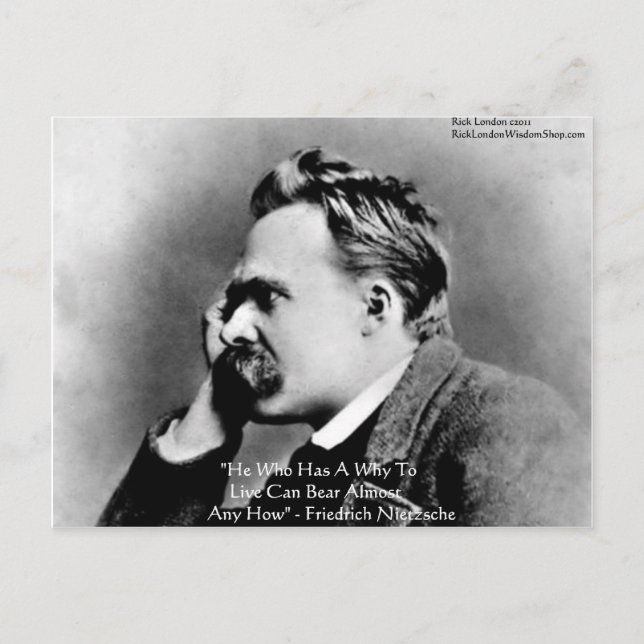 Carte Postale Nietzsche "A Why" Citation De Sagesse Cadeaux Et C (Devant)
