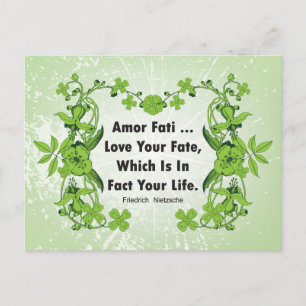 Carte Postale Nietzsche Citation Aimez votre destin ...