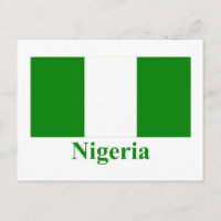 Nigeria Drapeau avec nom