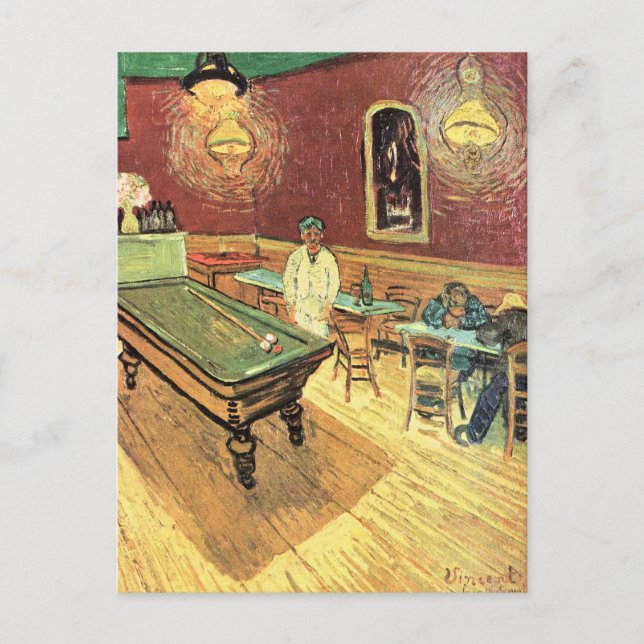 Carte Postale Night Cafe, Place Lamartine par Vincent van Gogh (Devant)