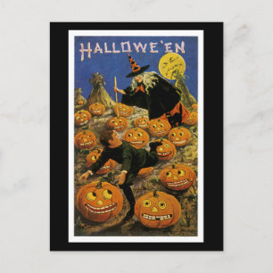 Carte Postale Nightmare du Citrouille Halloween