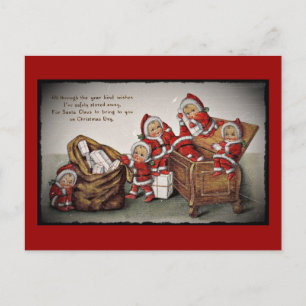 Carte Postale Nimbly niche dans une poitrine de jouets