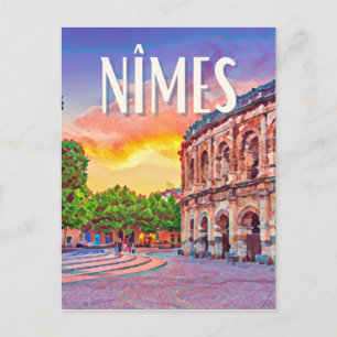 Carte Postale Nîmes Photo Vintage 