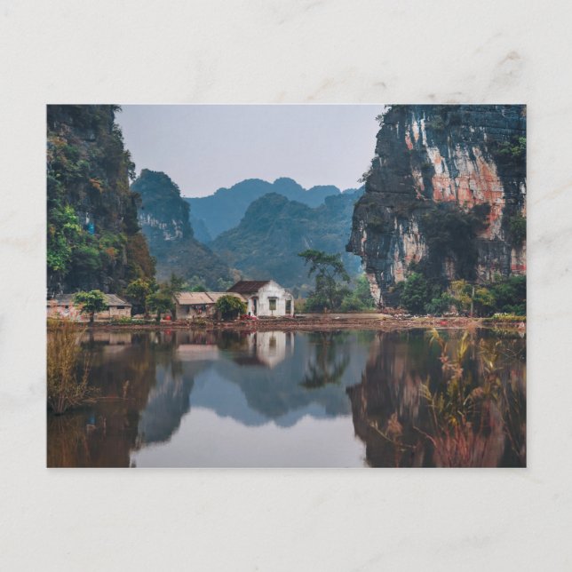 CARTE POSTALE NINH BINH, DELTA DE LA RIVIÈRE ROUGE, VIETNAM (Devant)