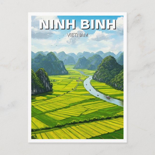 Carte Postale Ninh Binh Vietnam Travel (Devant)