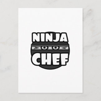 Carte Postale Ninja Chef