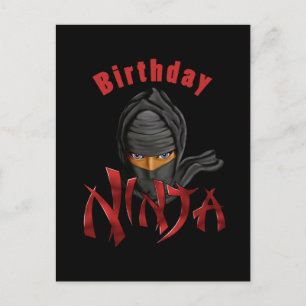 Carte Postale Ninja d'anniversaire