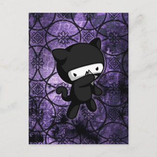 Carte Postale Ninja Kitty