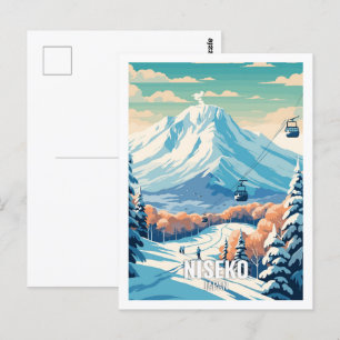 Carte Postale Niseko Japon célèbres lieux de voyage