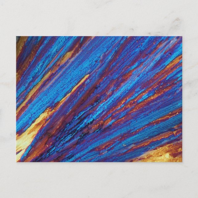 Carte Postale Nitrate de tulium au microscope (Devant)