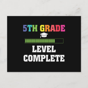 Carte Postale Niveau 5e année Complet Retour de l'école Jeu vidé