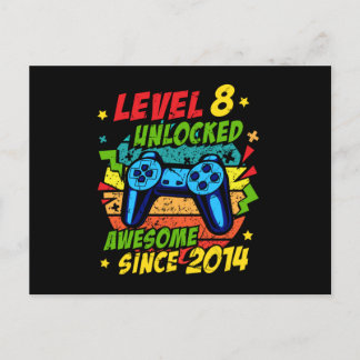 Carte Postale Niveau 8 Débloqué Incroyable Jeu 2014 8ème Anniver