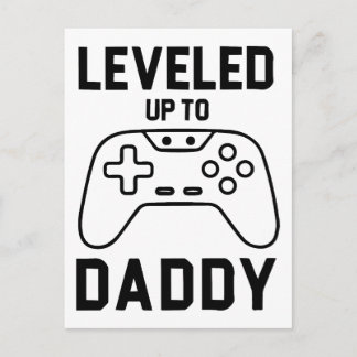 Carte Postale Niveau Supérieur Papa Cadeau Drôle de Papa Joueur