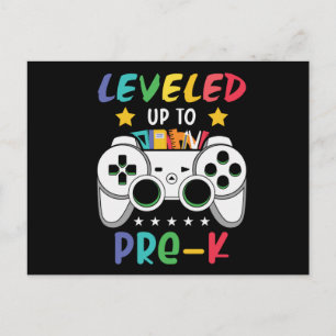Carte Postale Niveau Supérieur Pour Le Préscolaire Gamer Cadeau