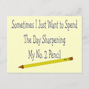 Carte Postale No 2 T-shirts et cadeaux au crayon