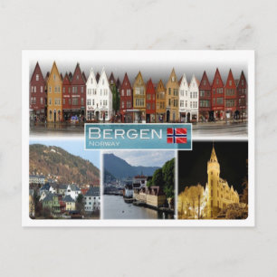 Carte Postale NO Norvège - Bergen -