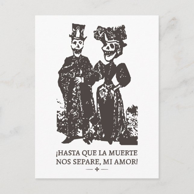CARTE POSTALE NO. SEPARE DE LA LA MUERTE DE HASTA QUE JUSQU'À (Devant)