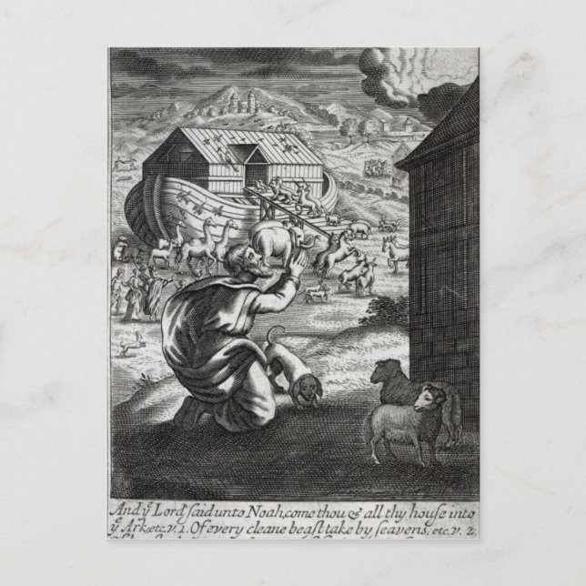 Carte Postale Noah entre dans l'Arche (Devant)