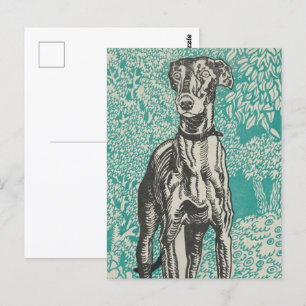 Carte Postale Noble Greyhound Design : The Greyhound(1912)