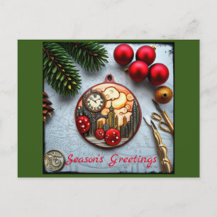 Carte Postale Noël à la vapeur