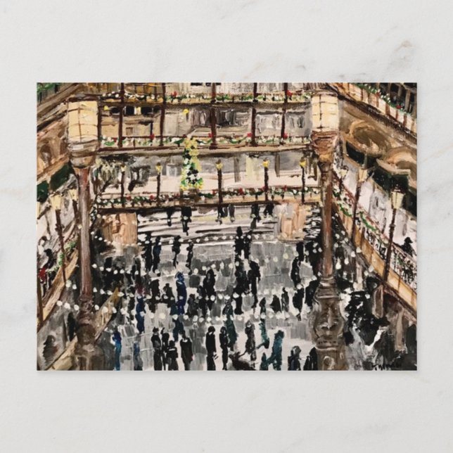 Carte Postale Noël à l'Arcade de Willowcatdesigns (Devant)