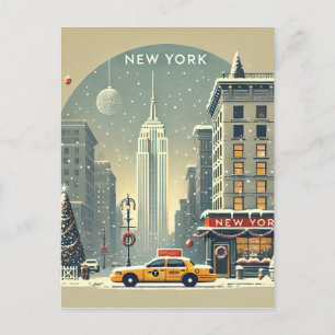 Carte Postale Noël à New York   Statue de la Liberté