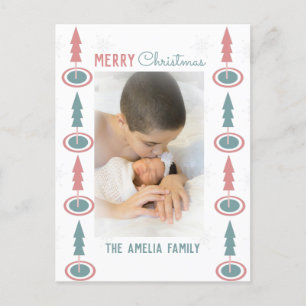 Carte Postale Noël Arbre Frontière