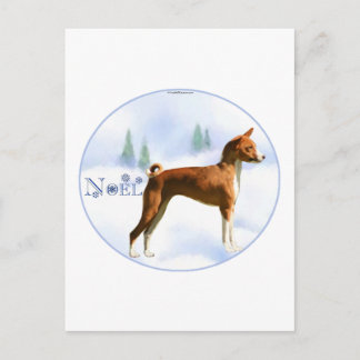 Carte postale Noel Basenji