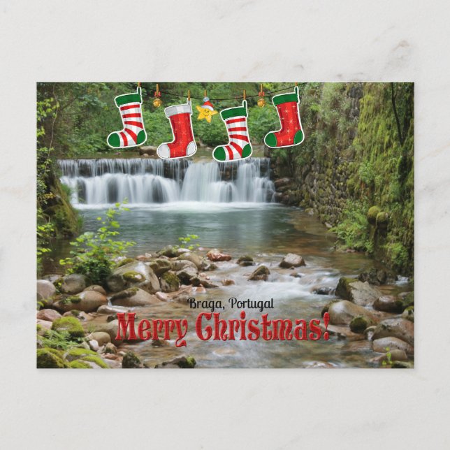 Carte Postale Noël, Braga, Portugal (Devant)