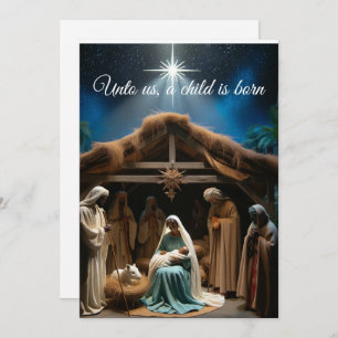 Carte postale Noël de la crèche