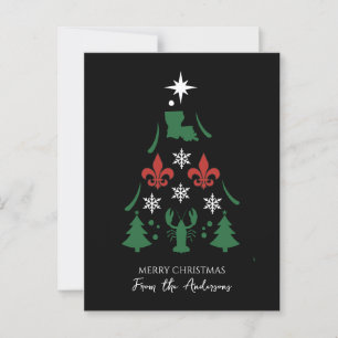 Carte Postale Noël de Noël de la Louisiane Cajun
