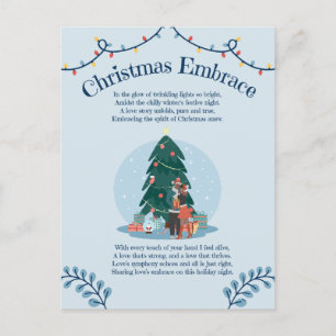 Carte Postale Noël Embrace Love Poem