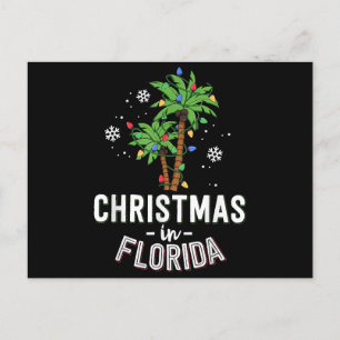 Carte Postale Noël En Floride Pont Les Palmiers Famille Va