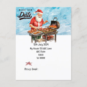 Carte Postale Noël en juillet avec SANTA CLAUS Enregistrer la da