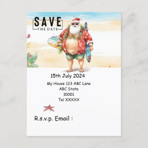 Carte Postale Noël en juillet avec SANTA CLAUS Enregistrer la da