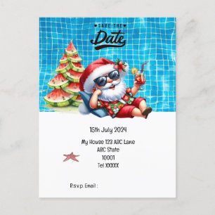 Carte Postale Noël en juillet avec SANTA CLAUS Enregistrer la da