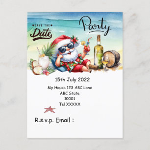 Carte Postale Noël en juillet avec SANTA CLAUS Enregistrer la da
