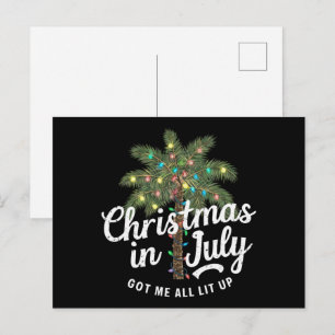 Carte Postale Noël en juillet m'a mis dans tous mes états 