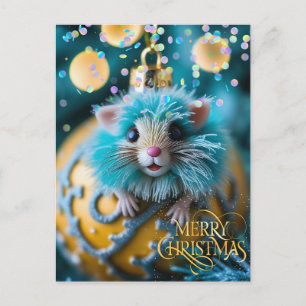 Carte Postale Noël. Félicitation.