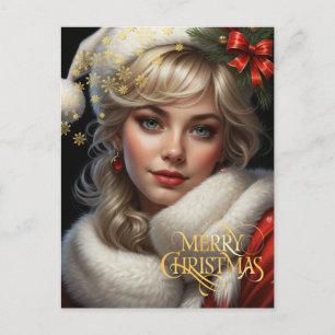 Carte Postale Noël. Félicitation.