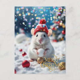 Carte Postale Noël. Félicitations. 