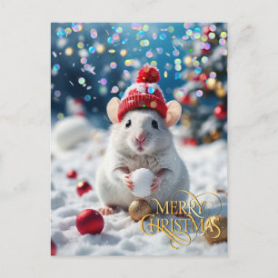 Carte Postale Noël. Félicitations.