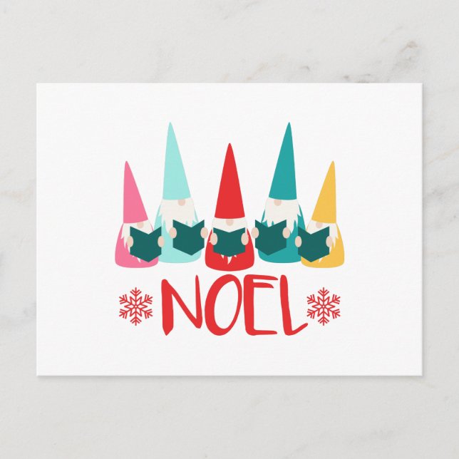 Carte Postale Noel Gnomes (Devant)
