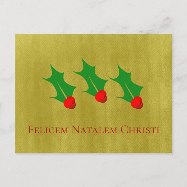 Carte Postale Noël latin (Devant)