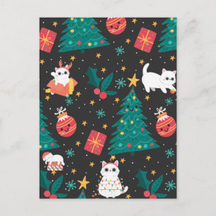 Carte Postale Noël Meowy