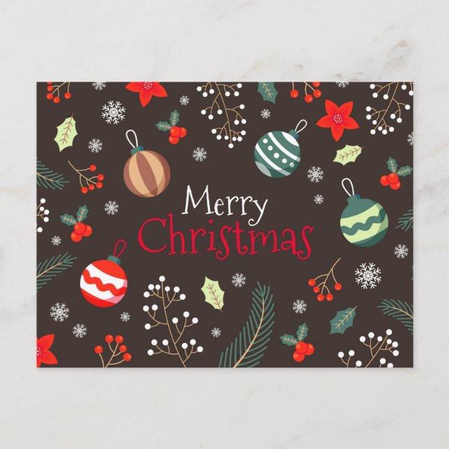 Carte Postale Noël mignon (Devant)