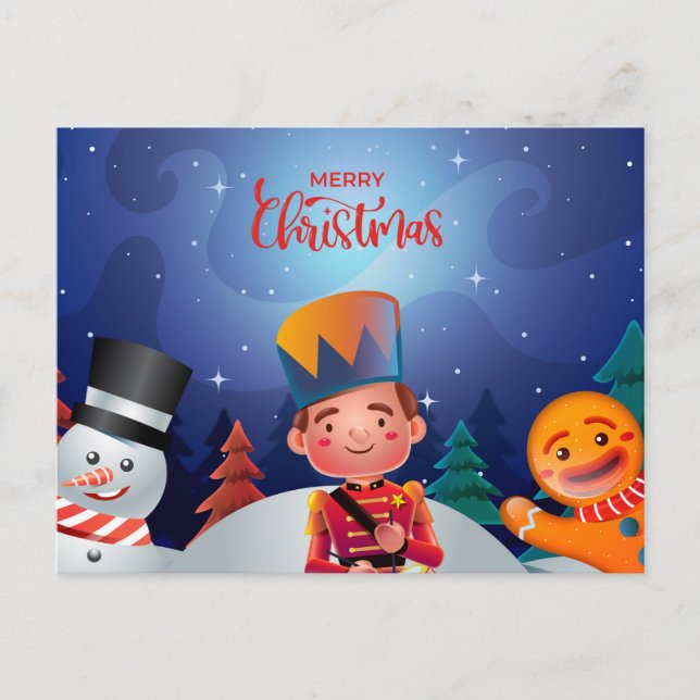 Carte Postale Noël mignon (Devant)