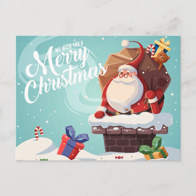 Carte postale Noël mignonne (Devant)