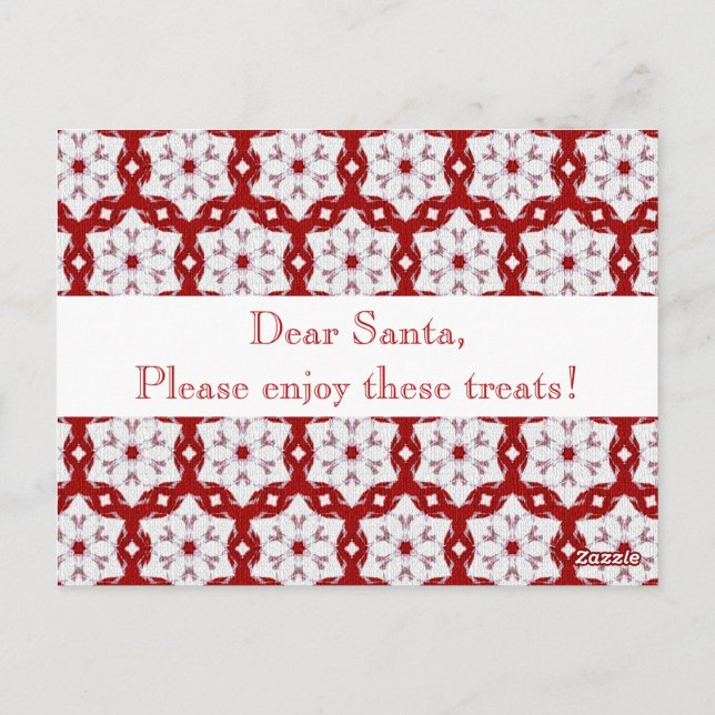 Carte Postale Noël rouge (Dos)